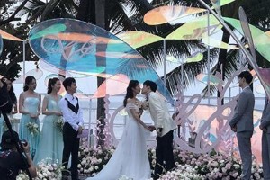 付辛博颖儿巴厘岛婚礼现场曝光 哆啦A梦主题浪漫